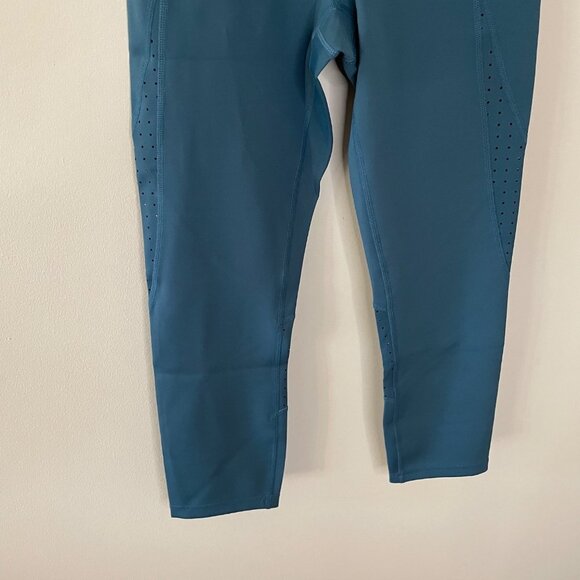 NWT Iris & Ink Leggings Pantaloni Blue Tapestry Workout Med - Picture 3 of 10
